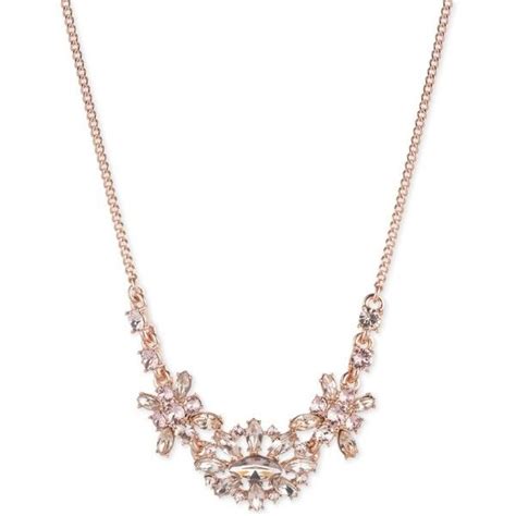 givenchy rose gold|givenchy crystal cluster collar necklace.